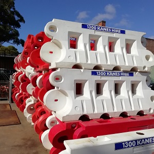 Water filled barrier, fence, Traffic Management